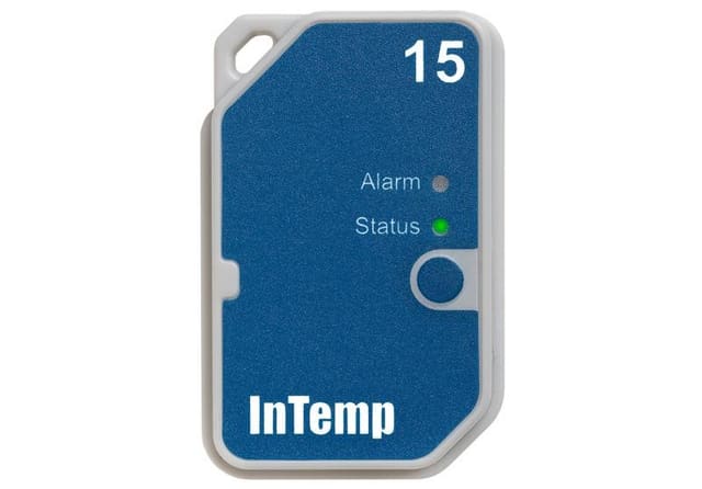 Registrador de datos InTemp Bluetooth de uso único para 15 días
