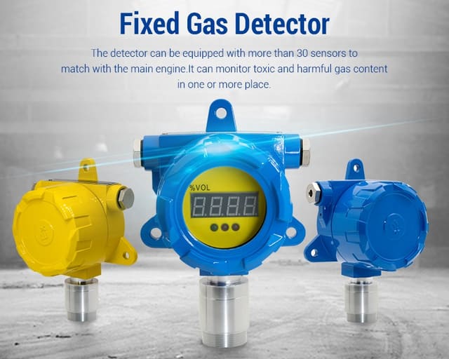 Detector de gas para instalación fija