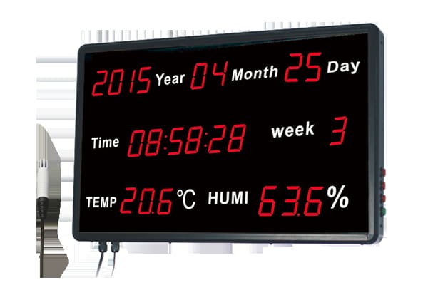 Transmisor de temperatura y humedad con visualizador LED de gran tamaño (Serie EIC-E2XX)