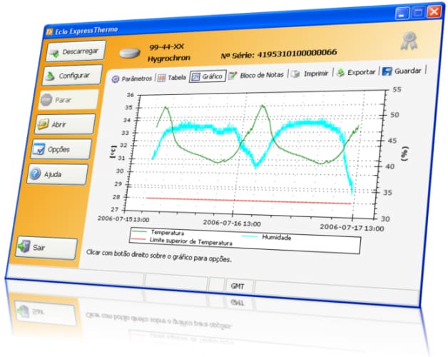ExpressThermo software para los Registradores Thermochron y Hygrochron