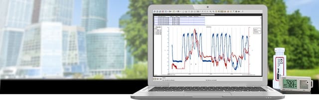 HOBOware software for configuration, graphics, and analysis on Windows and Mac