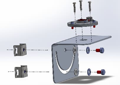 Bracket Mount for MX2308 & MX2309 Light Sensors