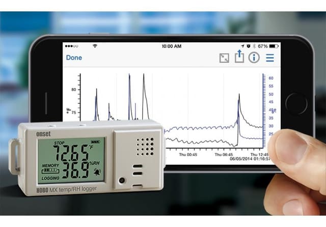 Registrador de datos HOBO de Temperatura/HR Bluetooth