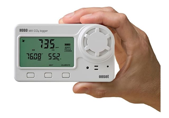 Registrador de Datos HOBO Bluetooth de CO2/Temp/HR