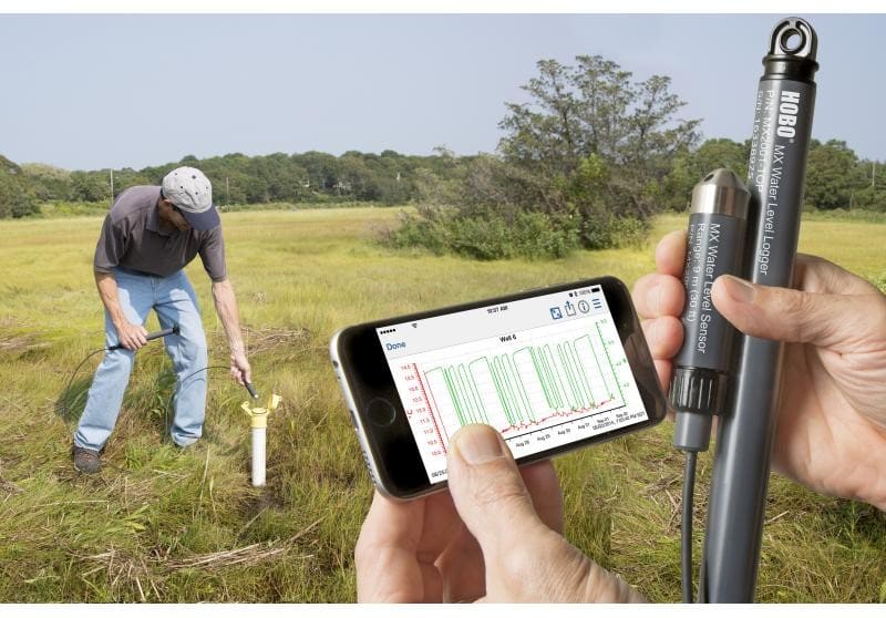 Registrador de Datos HOBO Bluetooth de Nivel/Temp del Agua