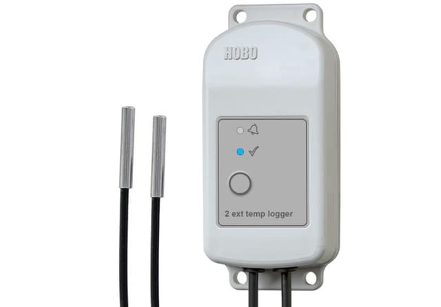 Registrador de datos HOBO con 2 sensores de temperatura externos