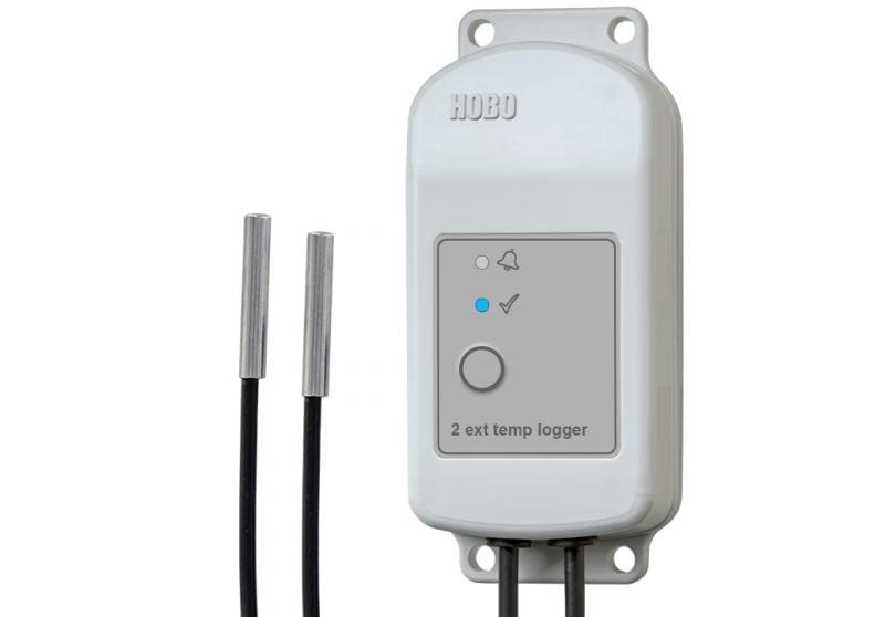 Registrador de datos HOBO con 2 sensores de temperatura externos
