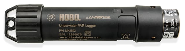 MX2502 MX Registrador HOBO Bluetooth Sumergible con sensores de Luz PAR, Temperatura e Inclinación