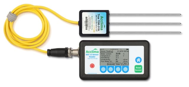 Kit Lector RD1200 + Sensor TDR-315H Humedad del Suelo (SDI-12)