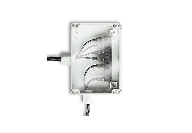 Adaptador da caixa do consolidador de sensor inteligente