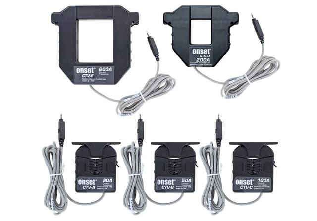 Sensor de transformador de corriente autodescriptivo HOBO (rango: 2-20, 5-50, 10-100, 20-200, 60-600 Amp)