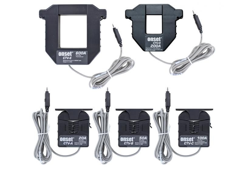Sensor de transformador de corriente autodescriptivo HOBO (rango: 2-20, 5-50, 10-100, 20-200, 60-600 Amp)