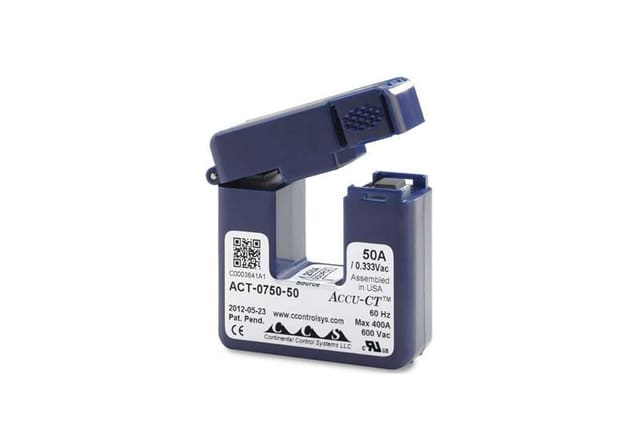 50 Amp Accu-CT Split-Core Current Transformer 333mV Sensor