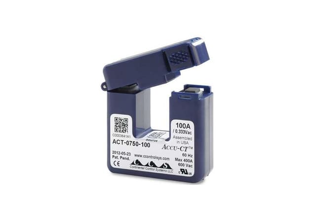 100 Amp Accu-CT Split-Core Current Transformer 333mV Sensor