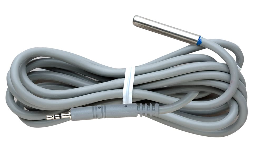 Termómetro de aire/agua/suelo (cable de 1')