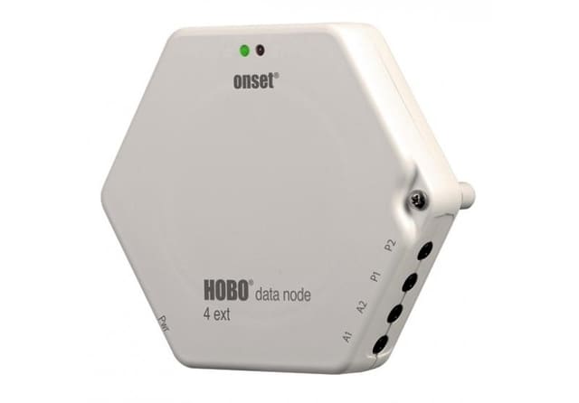 Registrador Inalámbrico HOBO Nodo de 4 canales externos (2 analógicos y 2 pulsos)